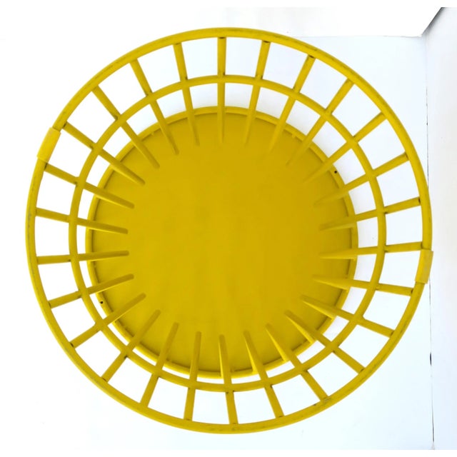 Round Side or End Table in Yellow Platner Style For Sale - Image 12 of 12