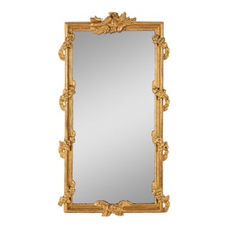 Early 19th Century Split Plate Mirror in Giltwood Frame For Sale