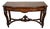 1900s Antique French Louis XVI Walnut & Satinwood Inlay Console Table For Sale