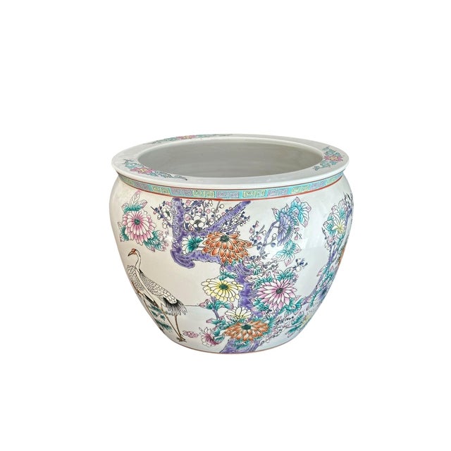 Mid 20th Century Chinese Export Fish Bowl / Jardiniere For Sale In New York - Image 6 of 13