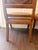 Pair of Bernhardt Handcrafted Wood & Leather Dining Chairs Made in Thailand For Sale - Image 10 of 11
