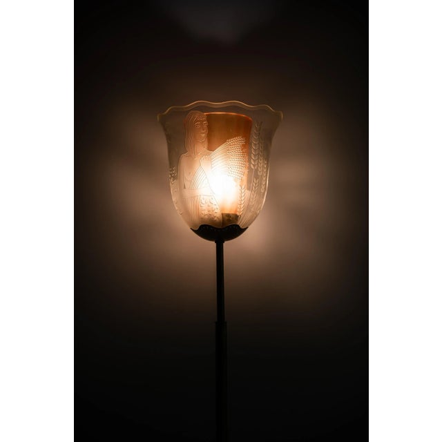 Swedish Model G4 Floor Lamp by Bo Notini for Glössner & Co., 1940s For Sale - Image 4 of 9