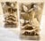 Carved Stone Flower Bookends, Set of 2 For Sale - Image 4 of 7