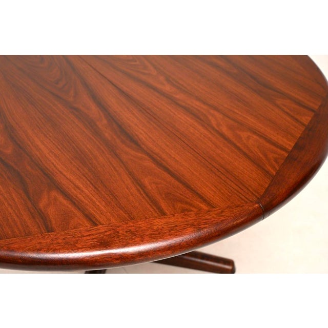 Brown Vintage Danish Extending Dining Table from Dyrlund, 1960s For Sale - Image 8 of 10