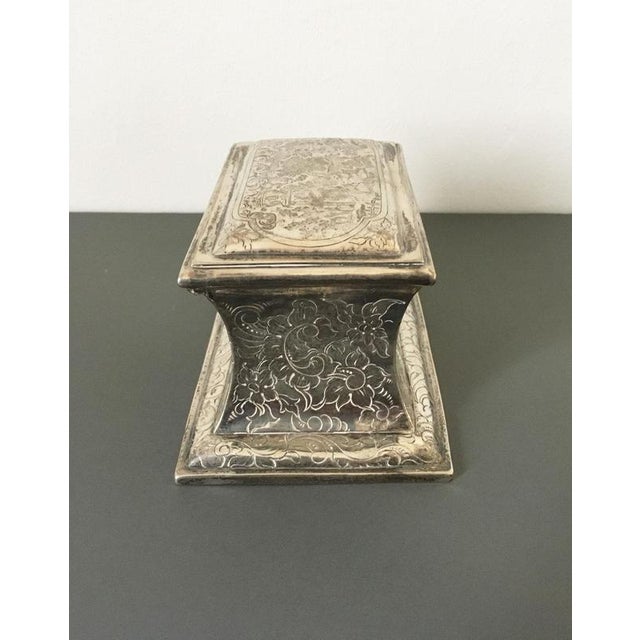 Arts and Crafts Engraved Sterling Silver Box For Sale - Image 17 of 18