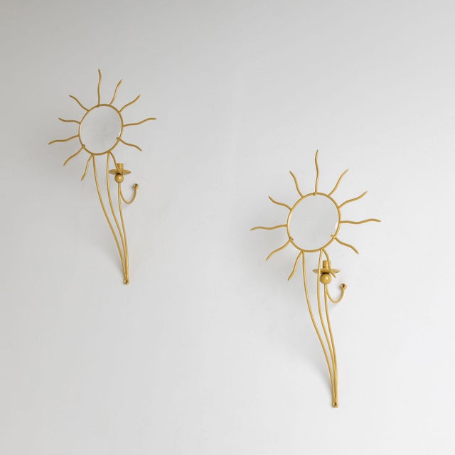 Pair of André Dubreuil (*1951) ‘Soleil’ Wall Appliqués, France, Designed in 1987 For Sale - Image 11 of 12