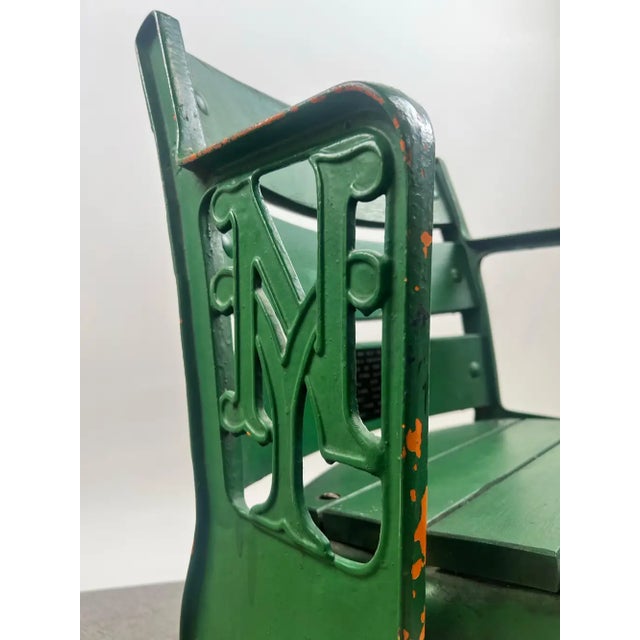 Metal Genuine Polo Grounds Figural Stadium Box Seat #1 - Ny Giants Yankees Mets Chair For Sale - Image 7 of 12