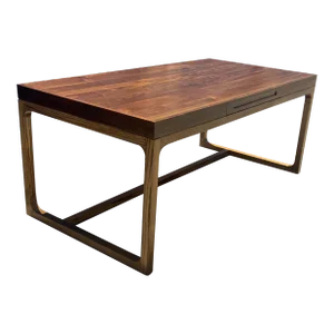 Modern Oak and Walnut Desk