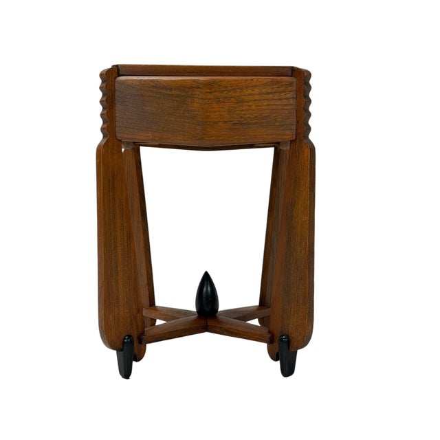 Art Deco Amsterdam School Side Table from Architect Christiaan Bartels, 1920s For Sale - Image 10 of 17