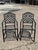 Contemporary Martha Stewart Living Collection Cast Aluminum High Patio Pool Arm Chairs - a Pair. Circa 21st Century, Pre-...
