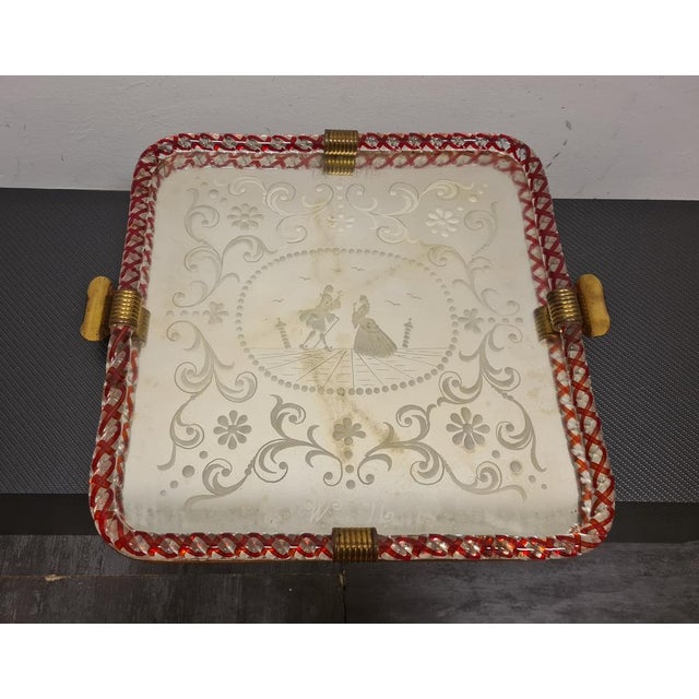Vintage Tray by Ercole Barovier, 1940s For Sale - Image 4 of 13