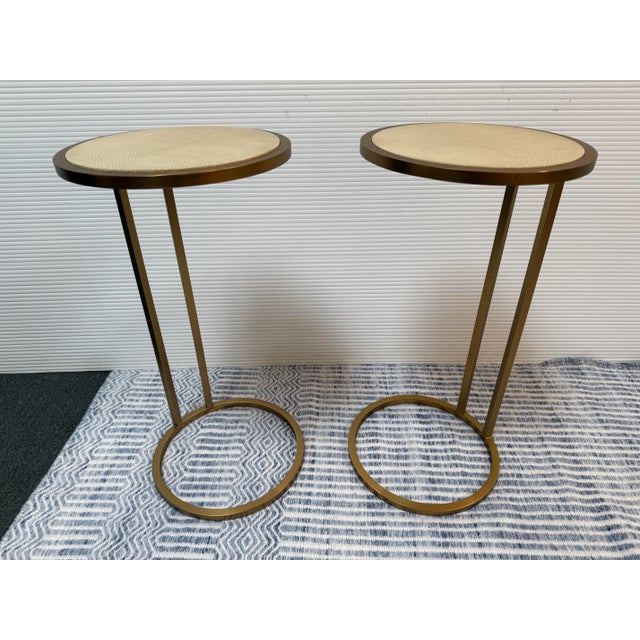 Restoration Hardware Graydon Drink Table For Sale - Image 12 of 12