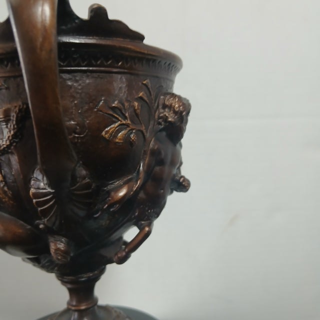 Mediterranean Late 20th Century Bronze Replica of Kantharos Centaur Tazza For Sale - Image 3 of 7