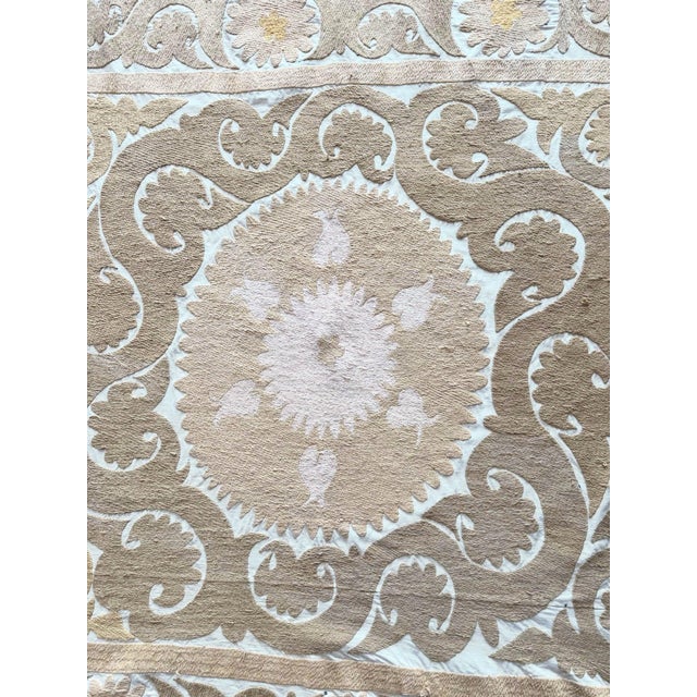 Decorative Vintage Suzani from Asian, circa 1960s. There are stains on this suzani. Dimension; 48'' x 57'' inches / 123 x...