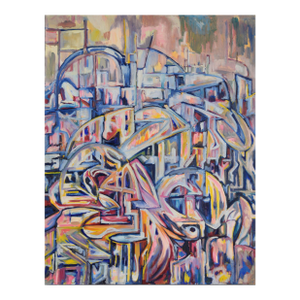 "Visions of the Metropolis" - Original Oil by Travis Flack