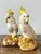 Chinoiserie Vintage Glazed Ceramic Cockatoos - A Pair For Sale - Image 3 of 12