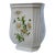 Mid 20th Century Fluted Staffordshire Ceramic Vase With Daisy Floral Design For Sale