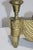 Gold Antique Sphinx Chenets Egyptian Revival For Sale - Image 8 of 13