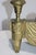 Gold Sphinx Chenets Egyptian Revival 19th Century - A Pair For Sale - Image 8 of 13