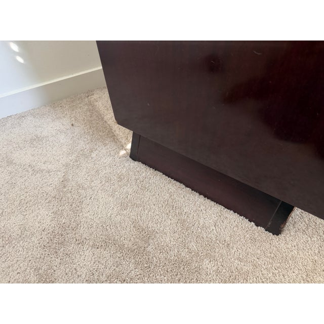 Mid Century Modern Flame Mahogany Tall Dresser For Sale - Image 10 of 12