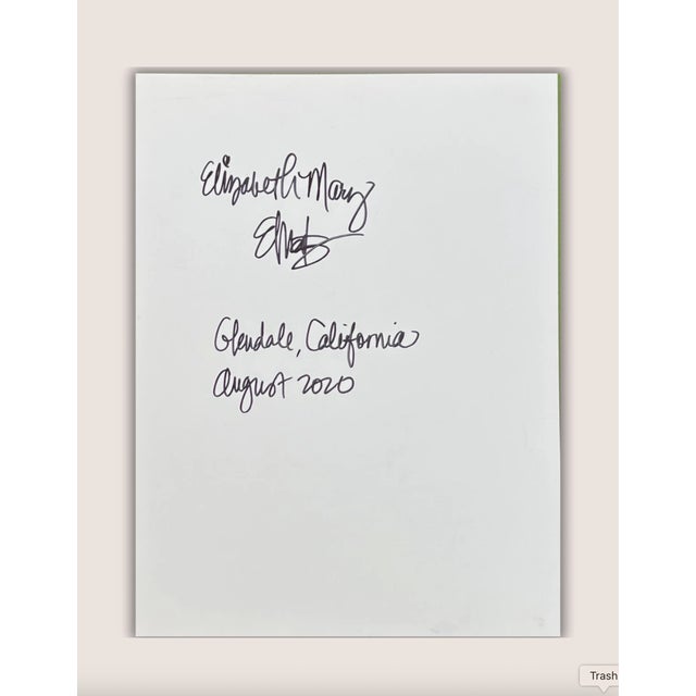 Contemporary Original Abstract Blue Pink Painting Contemporary Modern Art Artist Signed 9x12 For Sale - Image 3 of 6