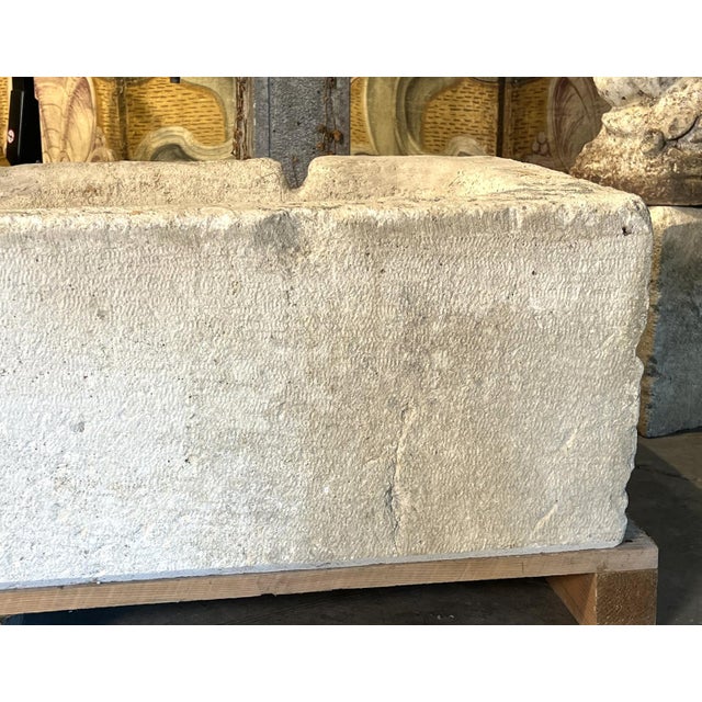 A Long Antique White Limestone Trough From Eastern France, Circa 1800 For Sale In Dallas - Image 6 of 18