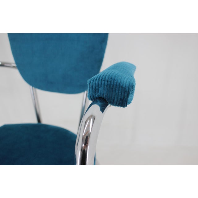 Set of Italian Armchairs in Corduroy, 1960s For Sale - Image 12 of 16