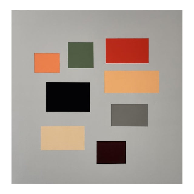 Contemporary Abstract Acrylic on Birch Panel "Who Are You" by Tom McGlynn For Sale