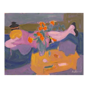 'Woman Reclining' by Victor Di Gesu, Paris, Salon D'Automne, Académie Chaumière, San Francisco Art Association, Los Angeles County Museum of Art