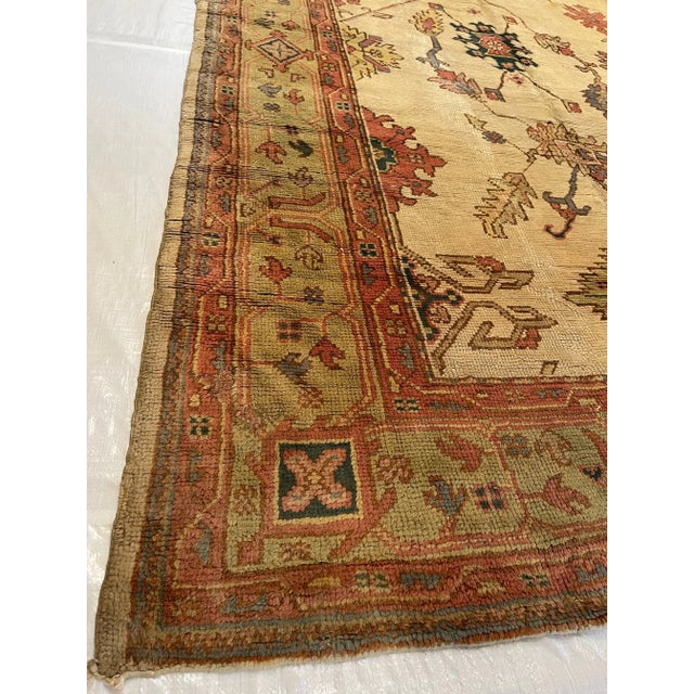 Antique Turkish Oushak rugs have been woven in Western Turkey since the beginning of the Ottoman period. Historians...