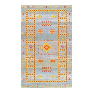 Pasargad DC Fine Hand Knotted Flat Weave Moroccan Rug For Sale