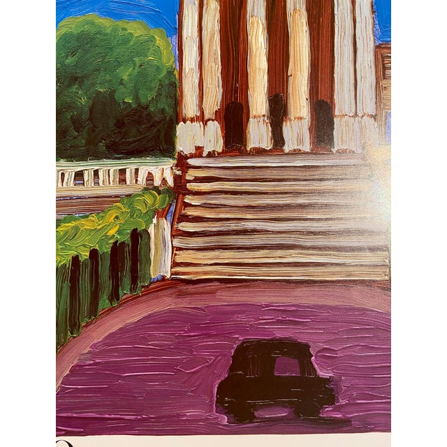 1990s David Hockney Tate Gallery Centenary `1897 to 1997, Tate Gallery by Bus or Tube Poster For Sale - Image 5 of 6