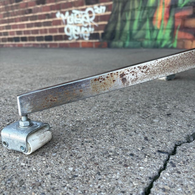 Mid Century Modern Plycraft Style Lounge Mr. Chair Newly Upholstered in White Leather For Sale - Image 9 of 12