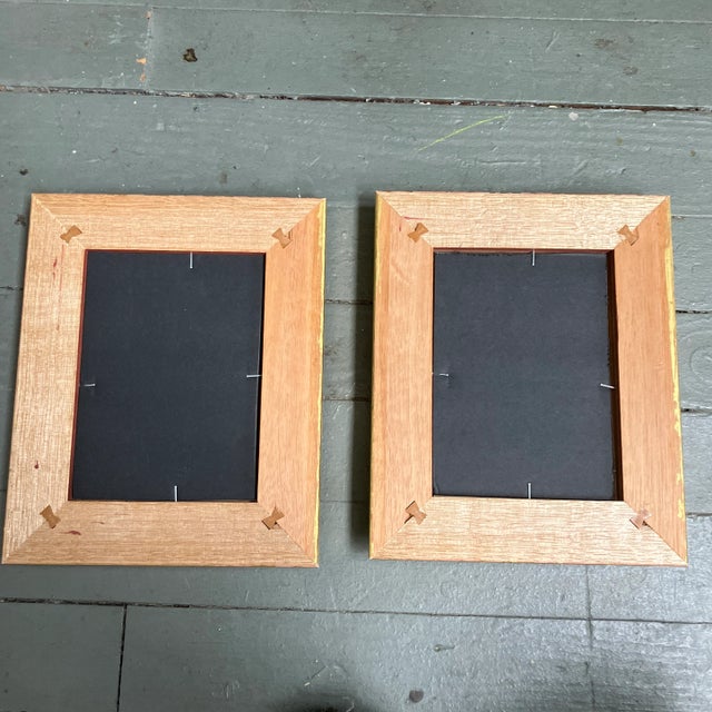 2020s Contemporary Two Original Wayne Cunningham Abstract Marker Drawings on Vintage Registration Cards- Set of Two For Sale - Image 5 of 5