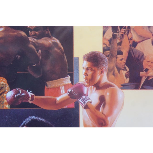 Late 20th Century Muhammad Ali Michael Elins Signed Limited Edition Boxing Collage 31" For Sale - Image 13 of 14