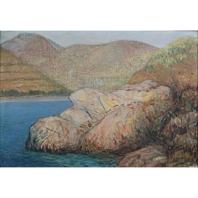 Giovanni Malesci Elba Selvaggia, 1960 Oil on canvas 48x33 cm This piece is attributed to the mentioned designer/maker. It...