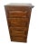Vintage Tiger Oak File Cabinet Four Drawers One Locks Paneled Sides Legal Size For Sale In Palm Springs - Image 6 of 12