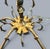 Vintage Hollywood Regency Brass Chandelier 5 Light-Gothic Spanish Revival-as Is For Sale - Image 10 of 11