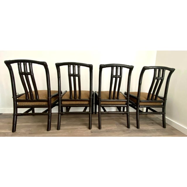 Ficks Reed by John Wisner Far Horizons Collection Vintage Rattan & Wicker Table & Six Chairs Dining Set C. 1950's For Sale In Naples, FL - Image 6 of 11
