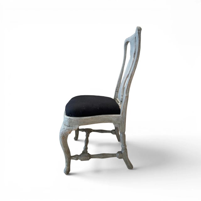 Rococo 18th Century Swedish Rococo Set of 8 Chairs For Sale - Image 3 of 6