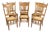 Set of 4 Larkin No. 1 Press Back Quarter Sawn Oak Side Chairs For Sale