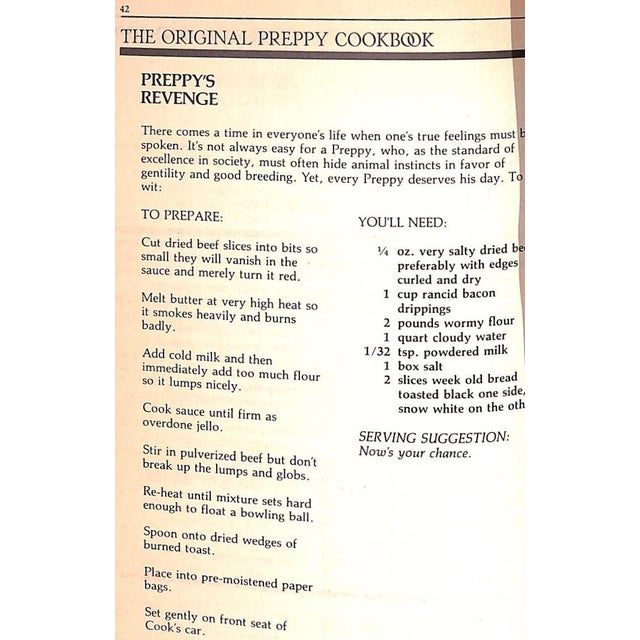 "The Original Preppy Cookbook" 1981 Arneson, d.j. For Sale - Image 10 of 12