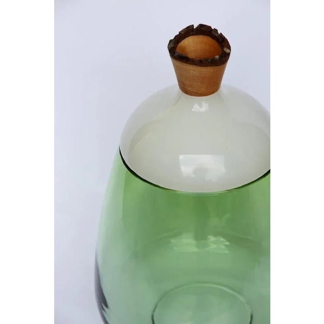 Contemporary Jade and Marble Terra Stacking Vase by Pia Wüstenberg For Sale - Image 3 of 11