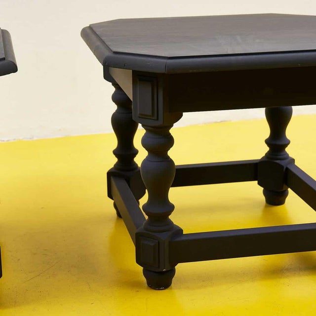 Black Coffee Tables, Set of 2 For Sale - Image 5 of 6