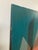 Benjamin Ben Frazier Cunningham (1925-1975) Painting Oil on Canvas Board 1952 “Scarlet” Op Art Hard Edge Mid Century 16”x20” For Sale - Image 9 of 12