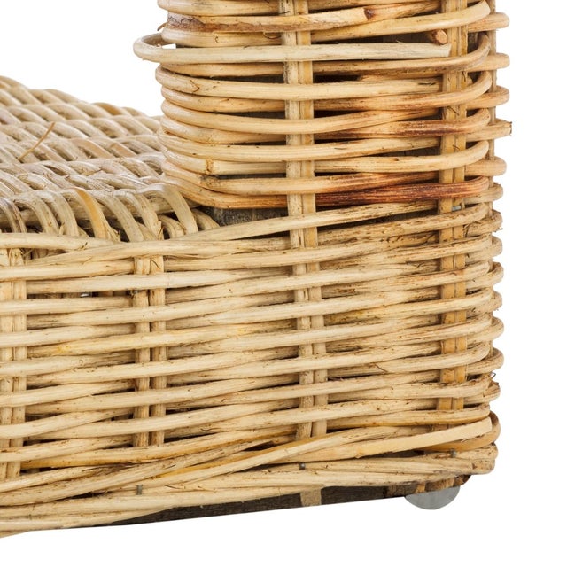 Early 21st Century Castriel Wicker Accent Table in Natural / Natural For Sale - Image 5 of 7
