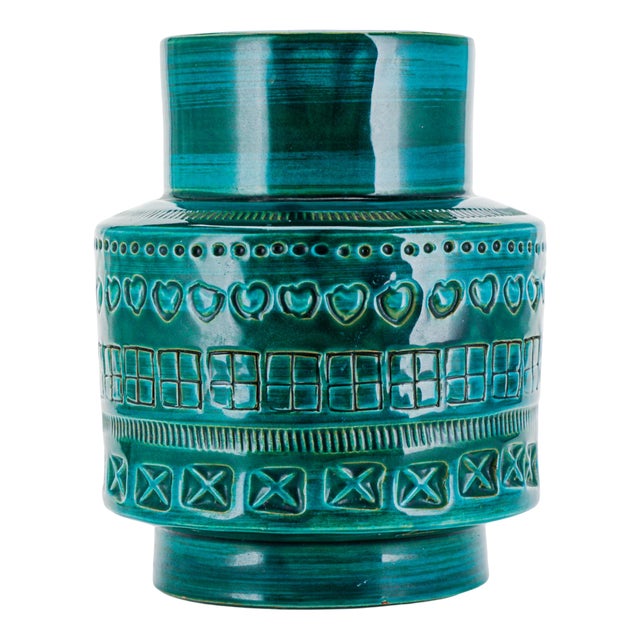 Mid-Century Modern Ceramic Vase by Aldo Londi for Bitossi, 1960s For Sale