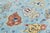 10x14 Modern Oushak Style Hand-Knotted Wool Area Rug in Sky Blue With Terracotta For Sale - Image 9 of 12