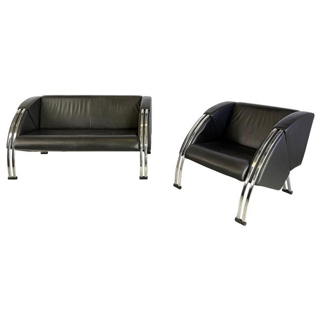 Postmodern Young International Sofa from de Ster Gelderland, 1980s, Set of 2 For Sale - Image 12 of 12