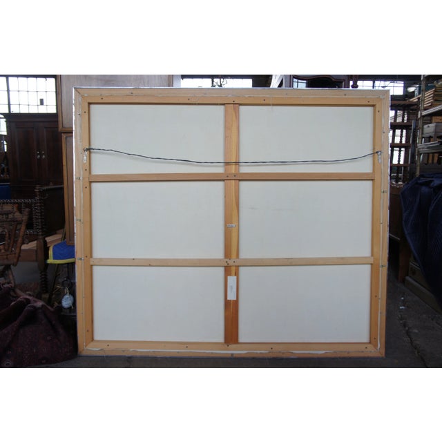 1980s 1980s The Senate Tom Keesee Black & White Expressionist Acrylic Painting For Sale - Image 5 of 13